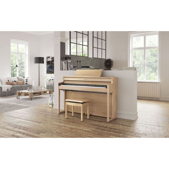 Roland HP704-LA Piano in home environment