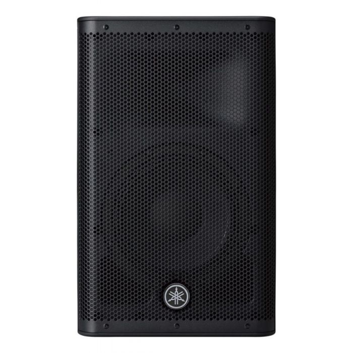 Front view of a Yamaha DXR10 MKII Active PA Speaker