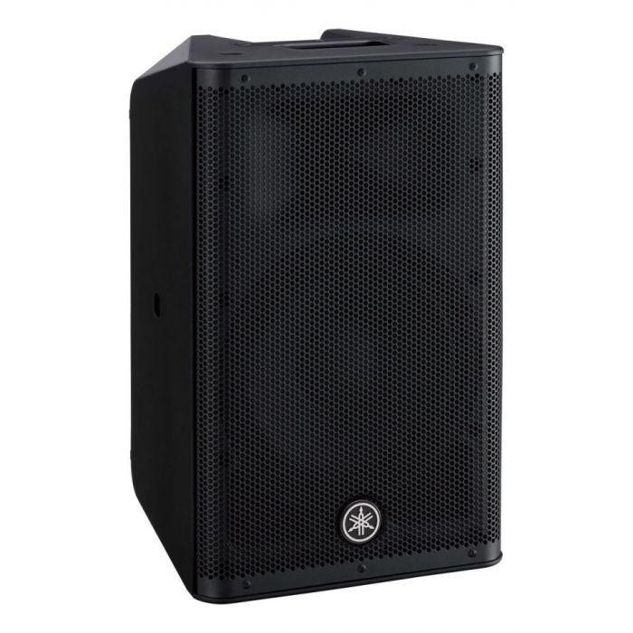 Front angled view of a DXR10 MKII Active PA Speaker from Yamaha