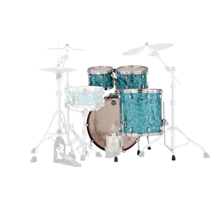 Tama Starclassic Maple Yesteryear Turquoise Pearl Drummer View