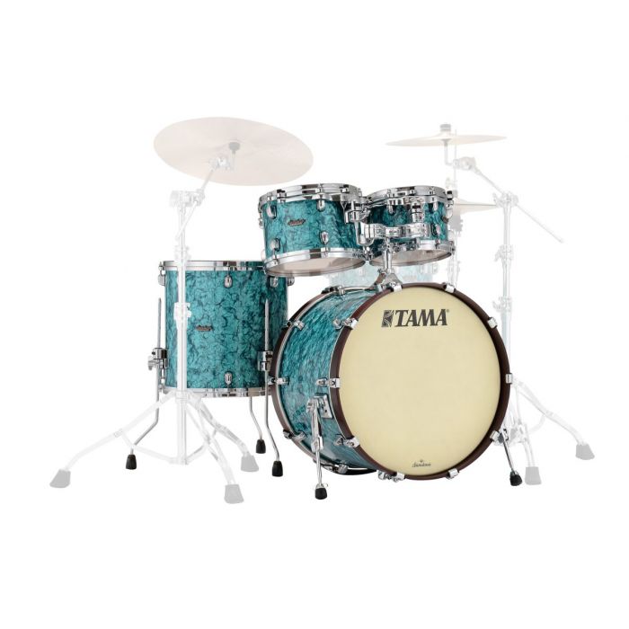 Tama Starclassic Maple Yesteryear 4 Piece Drum Kit in Truquoise Pearl