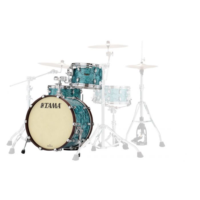 Tama Starclassic Maple Yesteryear 3 piece kit in Turquoise Pearl