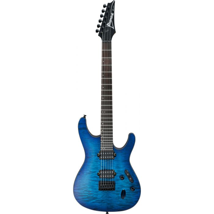 Ibanez S621QM Electric Guitar Sapphire Blue Flat