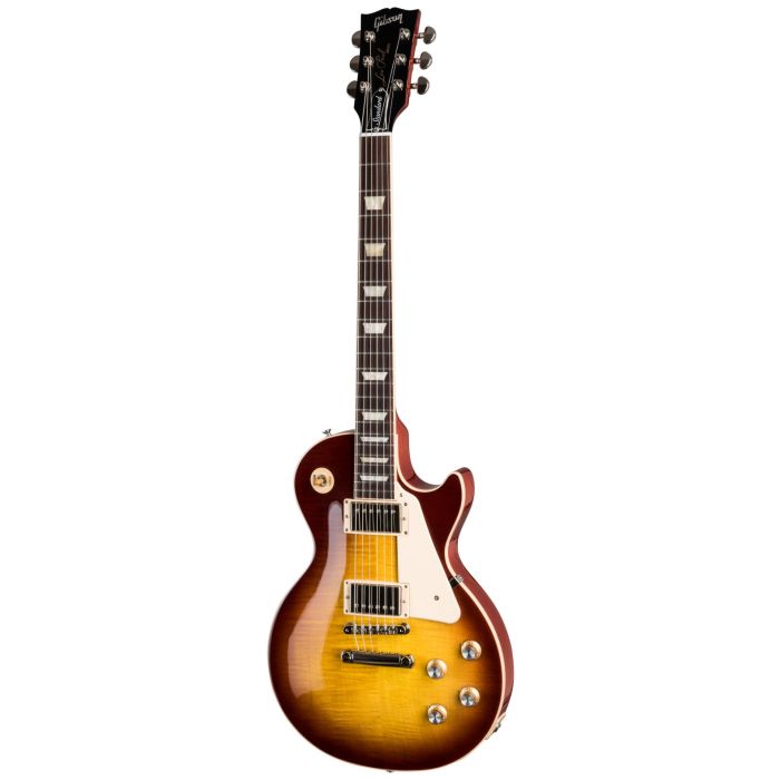 Full frontal image of an Iced Tea Gibson Les Paul Standard 60s guitar