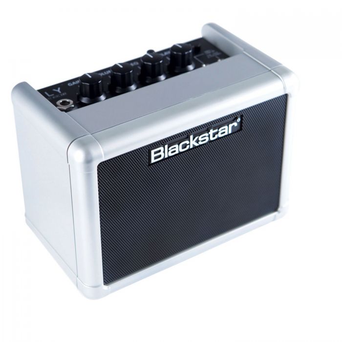 Blackstar Fly 3 Compact Mini Amp Silver Special Edition Side Angle