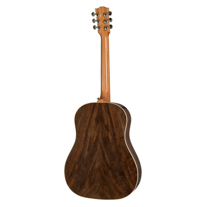 Full rear view of a walnut-backed Gibson G-45 Studio Electro Acoustic guitar in Antique Natural