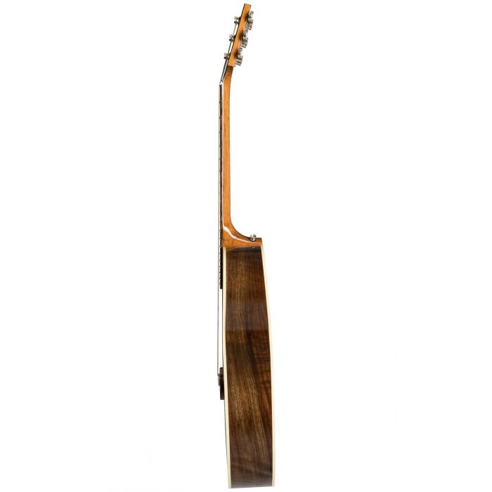 Side View of Gibson SJ-200 Studio Electro-Acoustic Guitar Walnut Burst