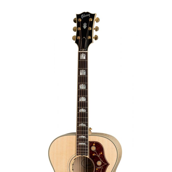 Gibson SJ-200 Standard Electro-Acoustic Guitar Antique Natural Headstock