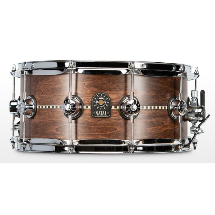 Natal Tulipwood Inlay 13 x 6.5 Snare Drum in Satin