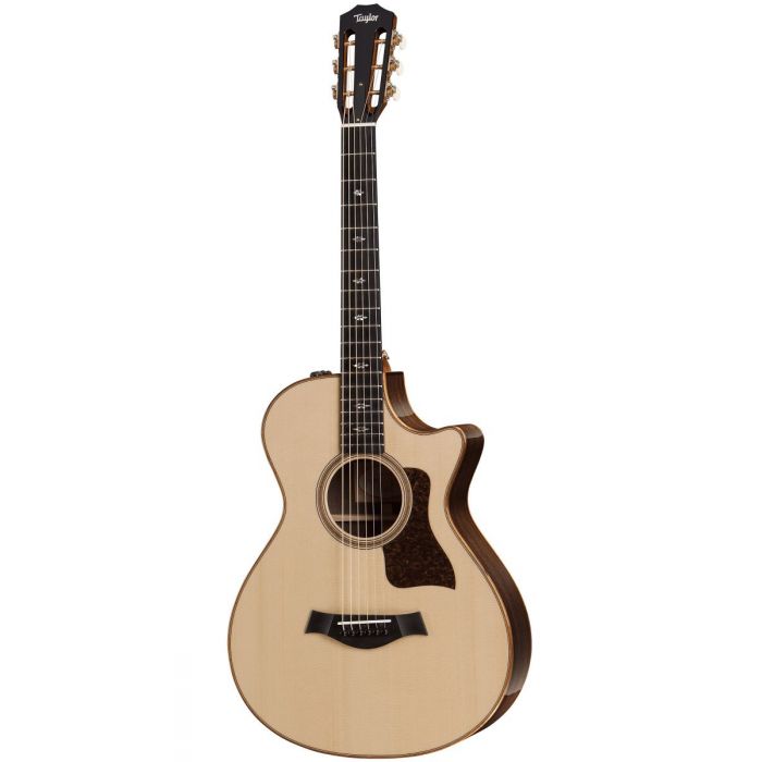 Full frontal view of the Taylor 712ce 12-Fret Grand Concert V-Class Electro Acoustic