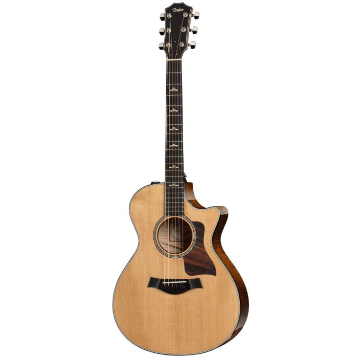 Full frontal view of a Taylor 612ce Grand Concert V-Class Electro Acoustic Guitar