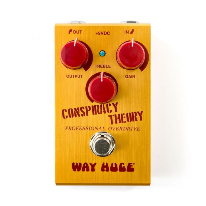 Front view of a Way Huge Smalls Conspiracy Theory Distortion Pedal