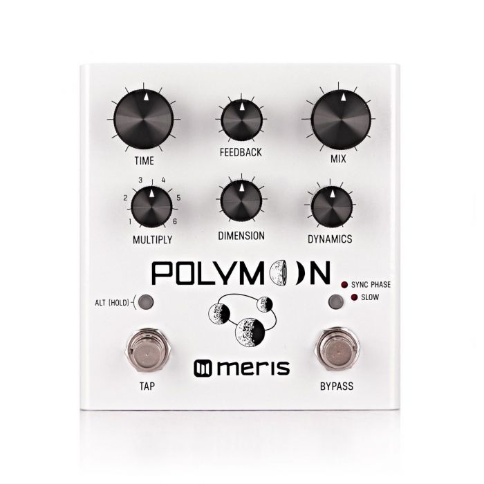 Full front view of a Meris Polymoon Super Modulated Delay Pedal