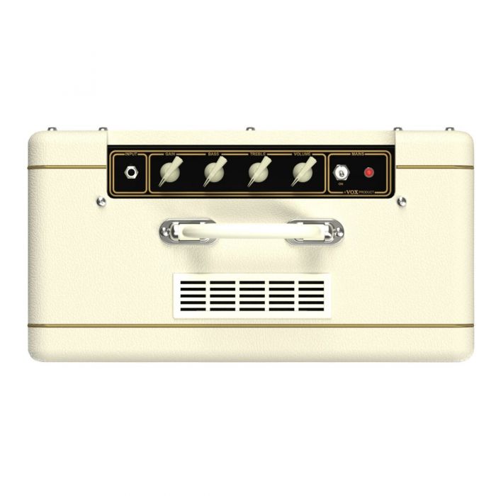 Top control panel view of a Vox AC4C112CB 4w 1x12 Combo Amp Cream Bronco