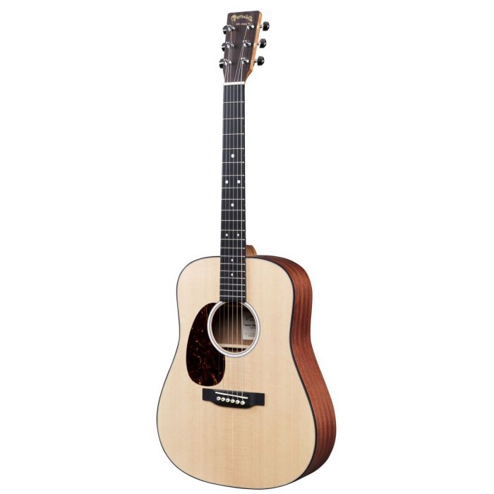 Full frontal view of a Martin Dreadnought Junior DJR-10E Electro-Acoustic Guitar Left Handed