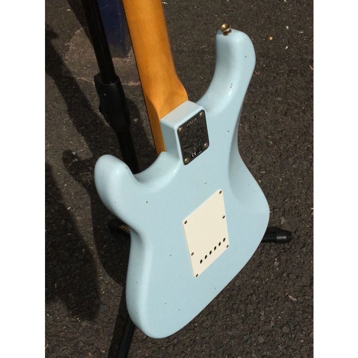 Rear View of Sonic Blue Fender Custom Shop Stratocaster