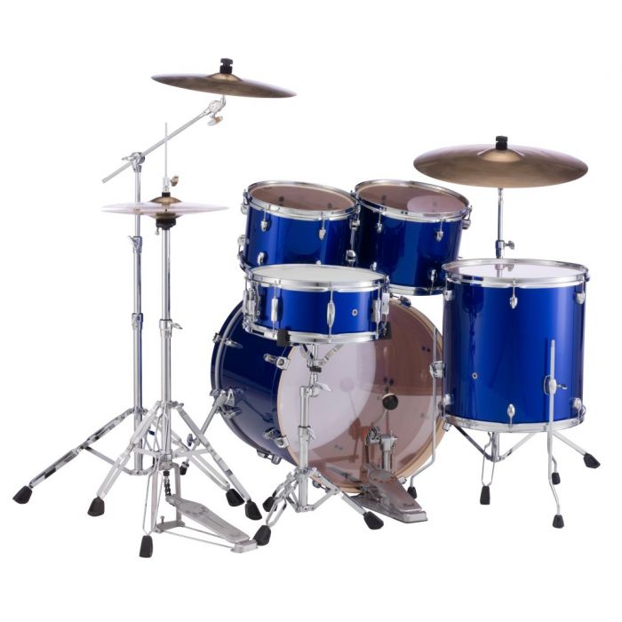 Pearl Export EXX 5-Piece Drum Kit in High Voltage Blue with Hardware and Cymbals