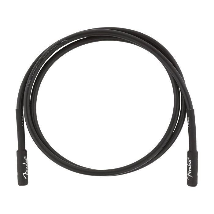 Coiled view of a Fender Professional Series Instrument Cable Straight 5 Black