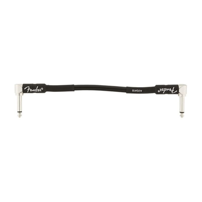 Full view of a Fender Professional Series 6 Inch Patch Cable Black