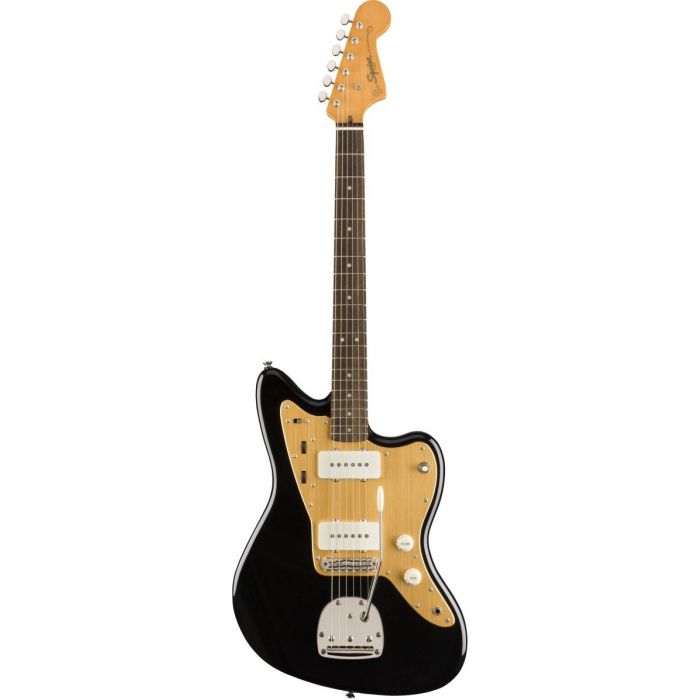 Front view of a Squier FSR Classic Vibe 60s Jazzmaster Black