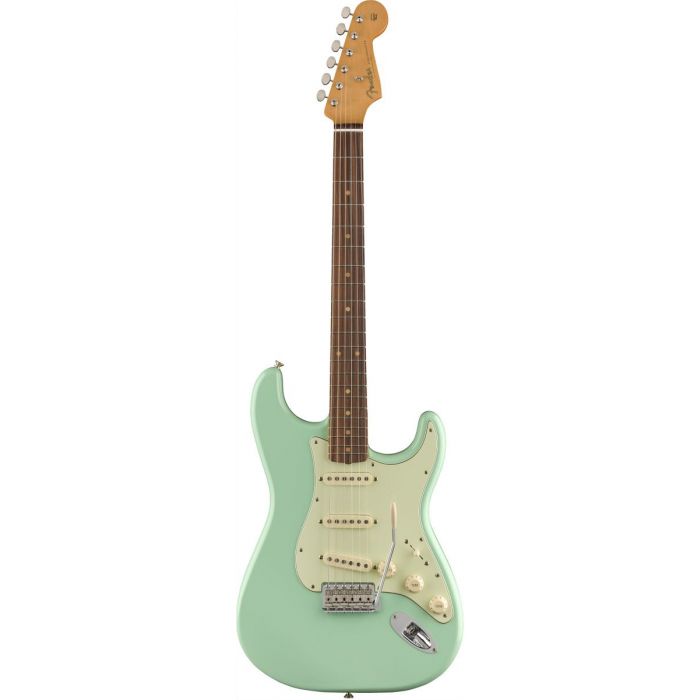 Front View of a Fender Vintera 60S Stratocaster PF Surf Green