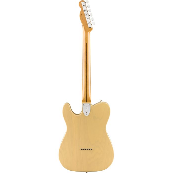 Rear View of Fender Vintera 70s Telecaster Thinline Vintage Blonde