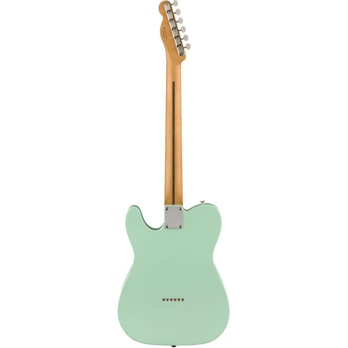 Full rear view of a Fender Vintera 50s Telecaster Modified MN Surf Green
