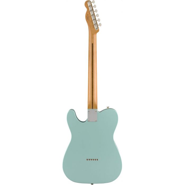 Full rear view of a Fender Vintera 50s Telecaster Modified MN Daphne Blue