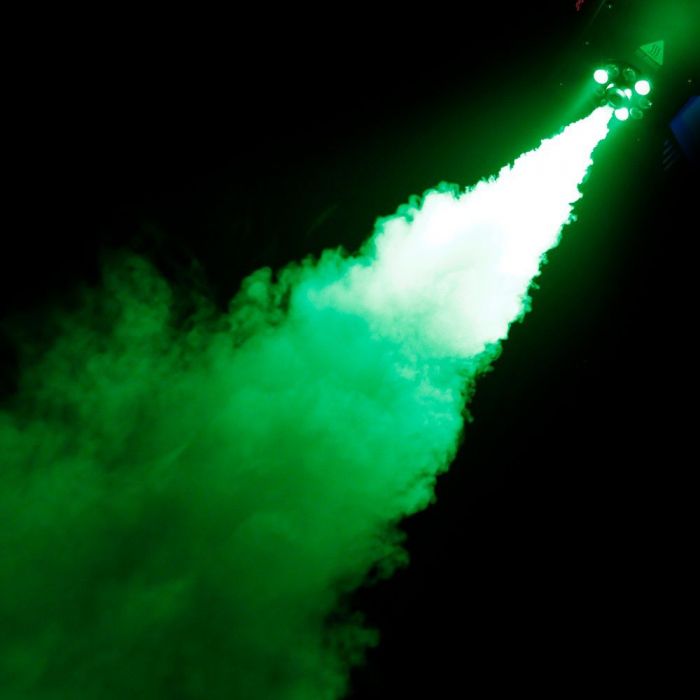 Green Lighting on Fog Blast from Cameo Steam Wizard 1000