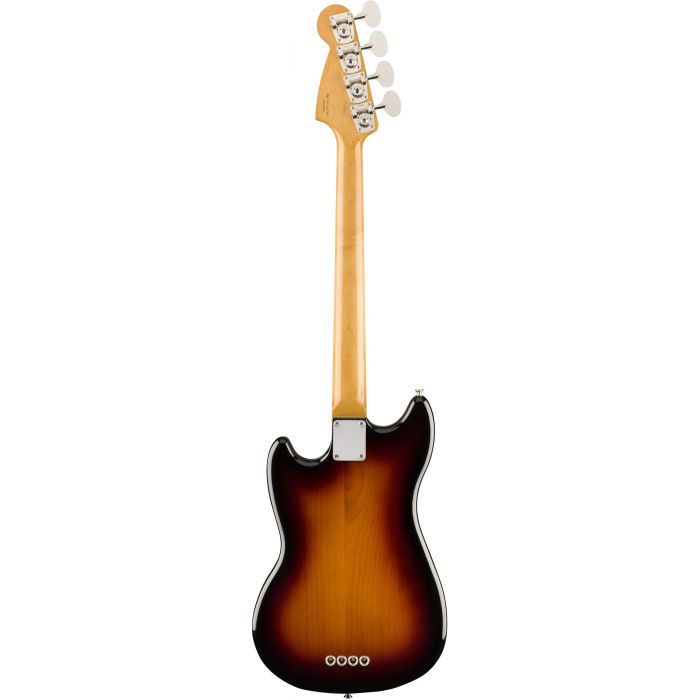 Rear View of Fender Vintera 60s Mustang Bass PF 3 Tone Sunburst