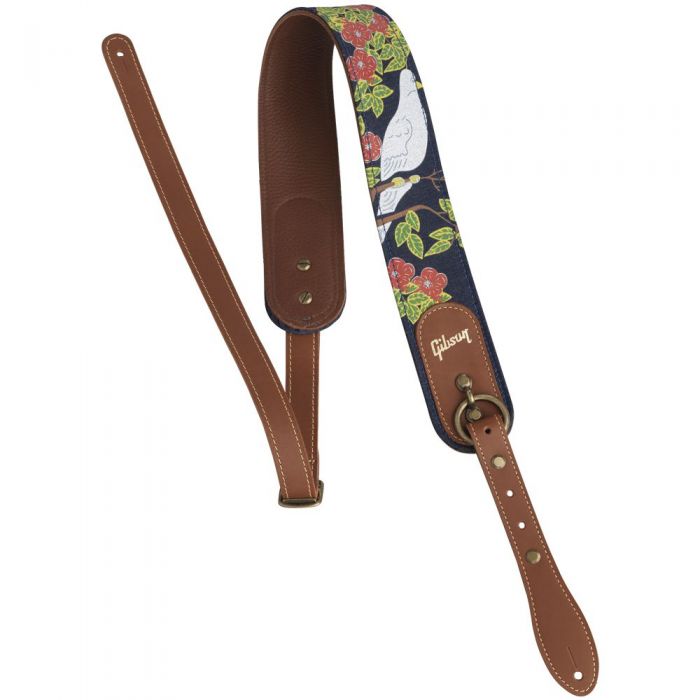 Full view of a Gibson The Dove Premium Guitar Strap
