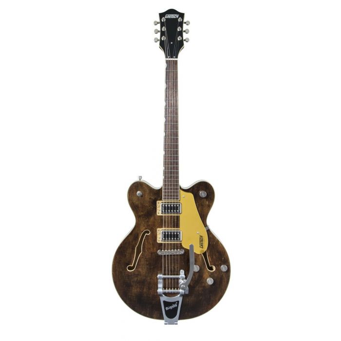 Full frontal view of a Gretsch G5622T Electromatic Center-Block Imperial Stain
