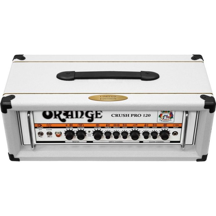 Orange Crush Pro CR120 Guitar Amplifier Head White Angle