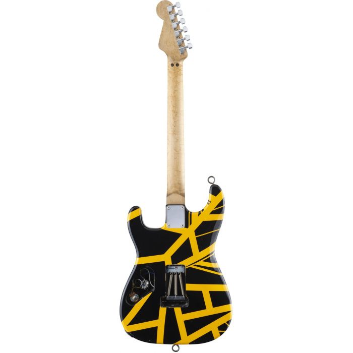 Rear View of EVH '79 Bumblebee Electric Guitar