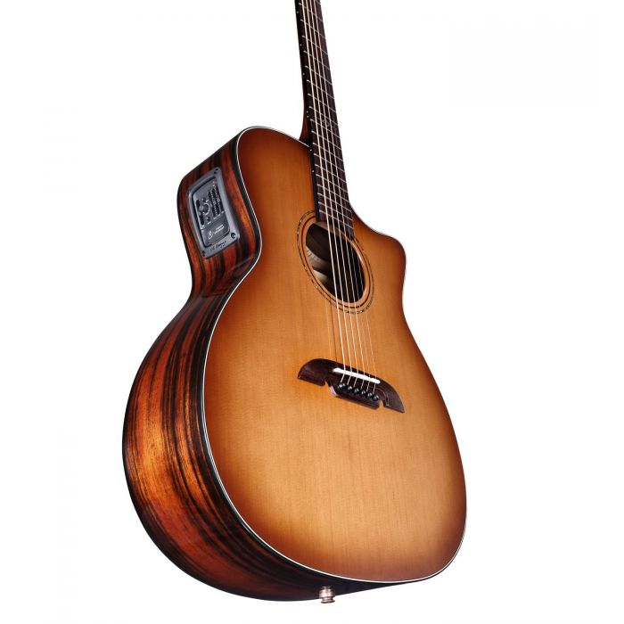 Bottom Angle of Alvarez AGE95CESHB Electro-Acoustic Guitar