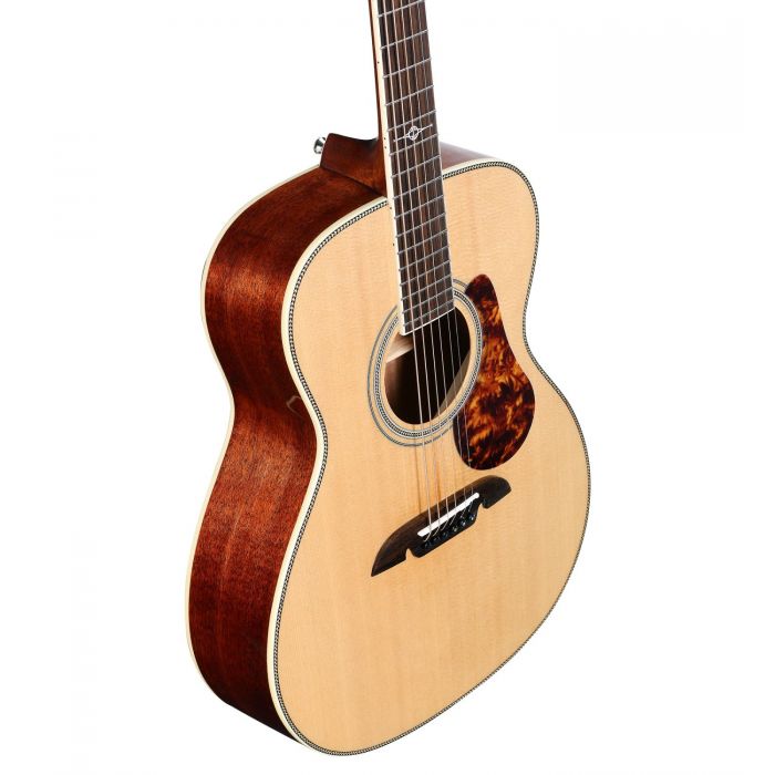 Upper Angle View of Alvarez MF60OM OM Acoustic Guitar