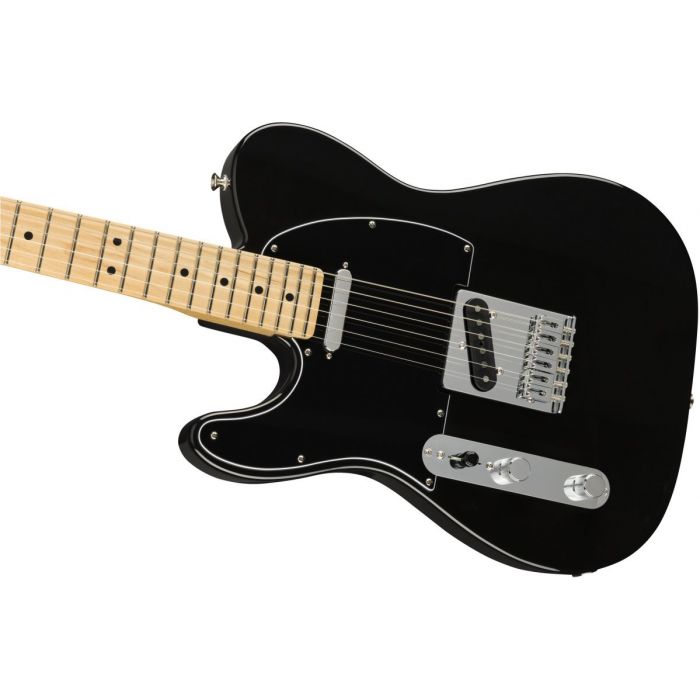Front angled view of a Fender Player Telecaster LH MN Black