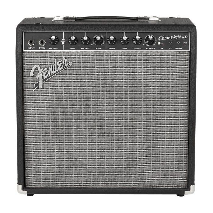 Full frontal view of a Fender Champion 40 Guitar Amplifier Combo