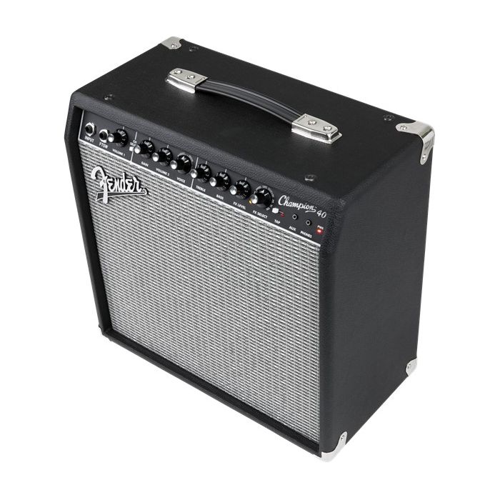Front angled view of a Fender Champion 40 Guitar Amplifier Combo