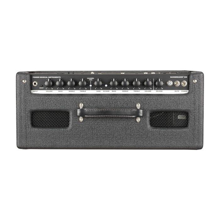 Control panel view of a Fender Bassbreaker 30R Valve Combo Guitar Amplifier