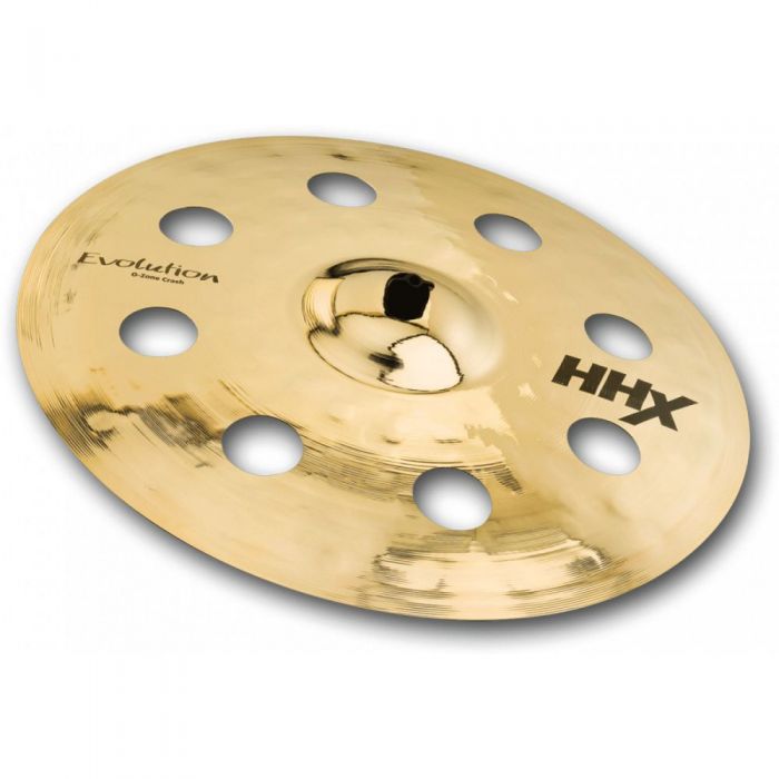 Full view of a Sabian HHX 16" Evolution O-Zone Crash Cymbal