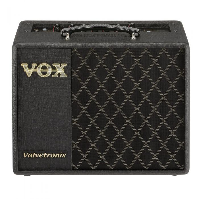 Front view of a Vox Valvetronix VT20X Modeling Guitar Amp