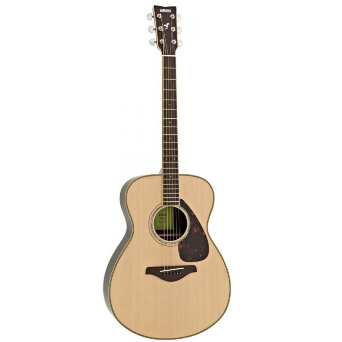Full front view of a Yamaha FS830 Acoustic in Natural