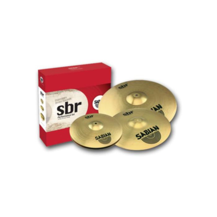 Full view of a Sabian SBR Performance Cymbal Set