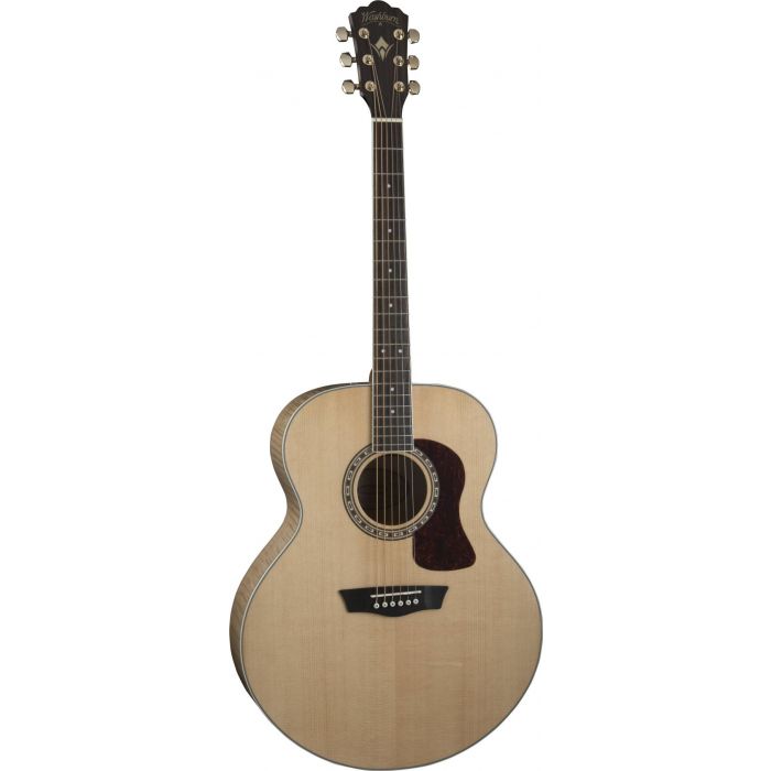 Full front view of a Washburn HJ40S Acoustic Guitar