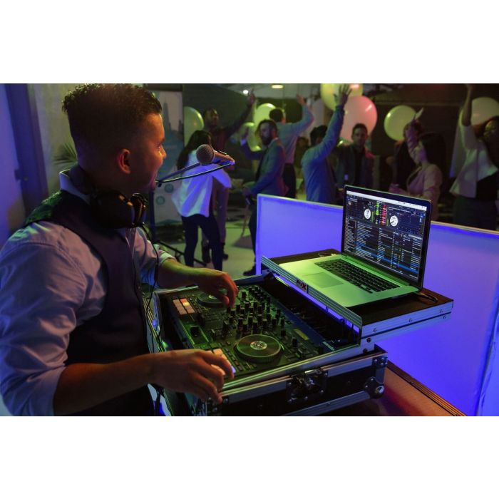DJ in NightClub with Laptop