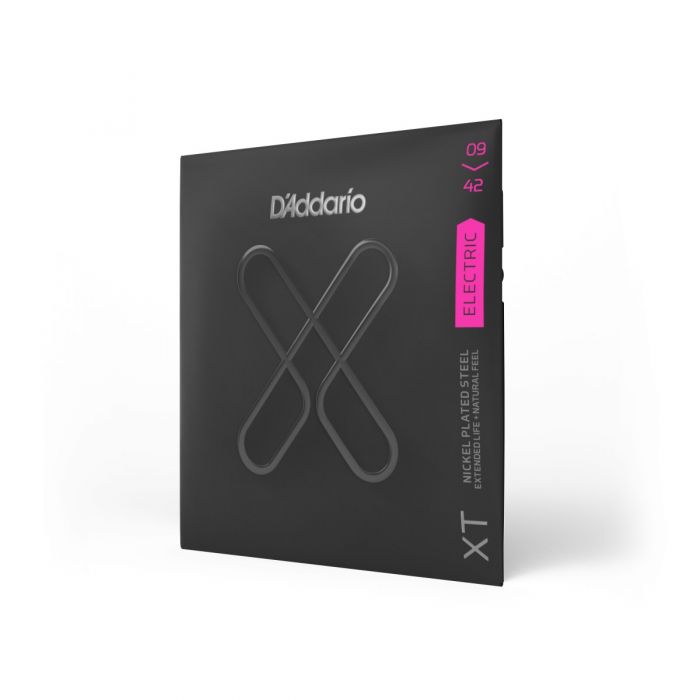 Daddario XTE0942 XT Electric Strings Angled View
