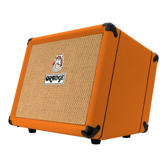 Angled view of an Orange Crush Acoustic 30 watt Combo Amp for acoustic guitar