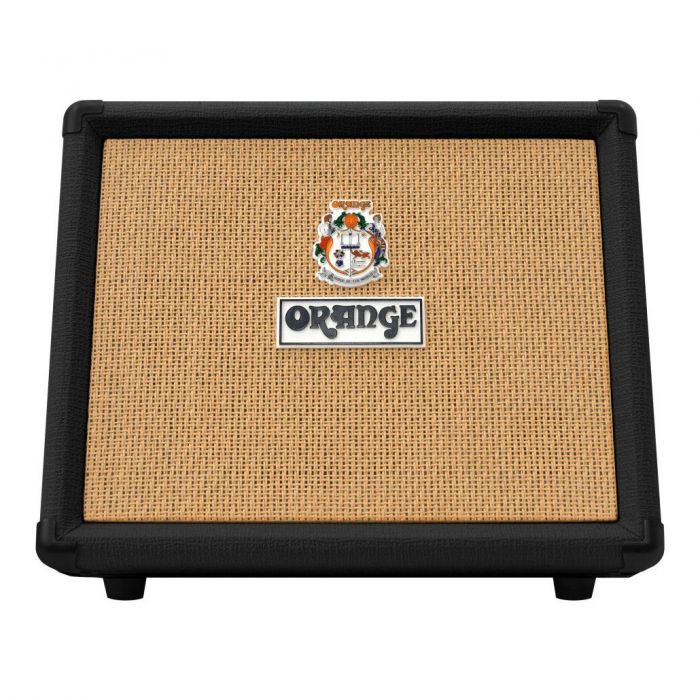 Full frontal view of the new Orange Crush Acoustic 30w Combo in Black tolex