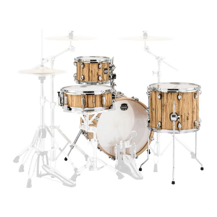 Mapex Mars 4-Piece Be Bop Shell Pack Driftwood Back